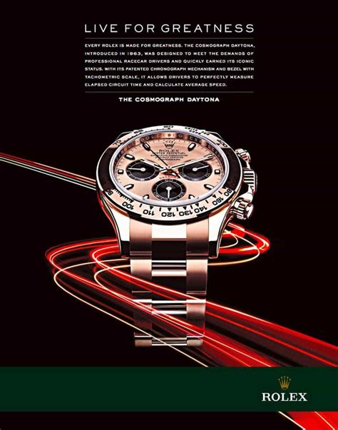 rolex daytona advertisement